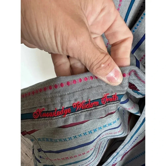 Robert Graham Long Sleeve Striped Button-Down Dress Shirt Size 3XL - Picture 5 of 6